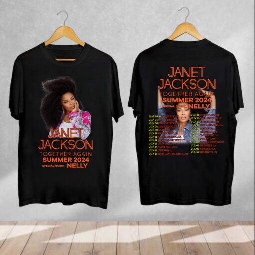 Janet Jackson Together Again Summer Tour 2024 T-Shirt, Janet Jackson Shirt Fan Gifts, Janet Jackson Tour Shirt