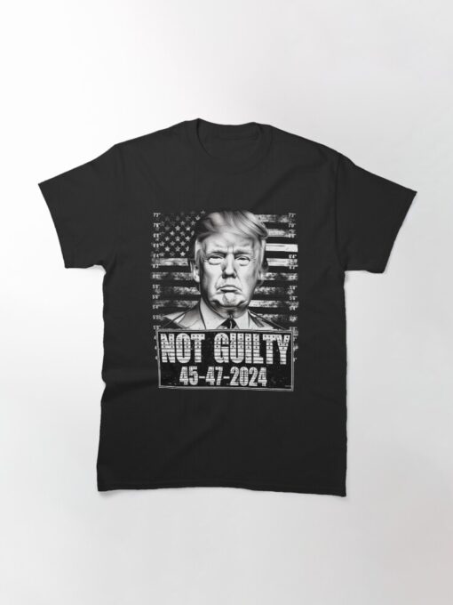 Free Trump 2024 Not Guilty Pro Republican Classic T-Shirt