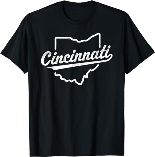 Retro Cincinnati Ohio 1788 vintage script throwback T-Shirt