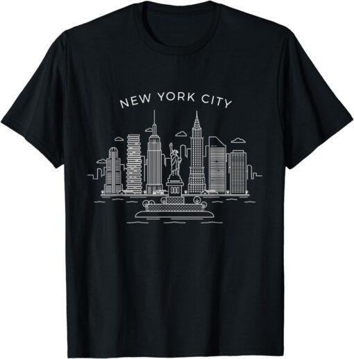 New York City Skyline NY Vintage New York City NYC T-Shirt