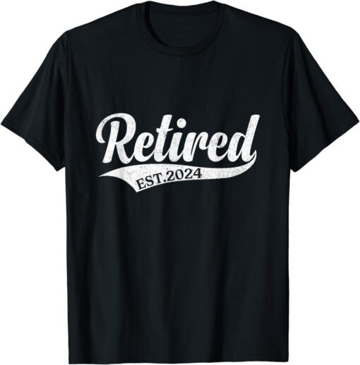 Retired Est. 2024 Retirement Men Women T-Shirt