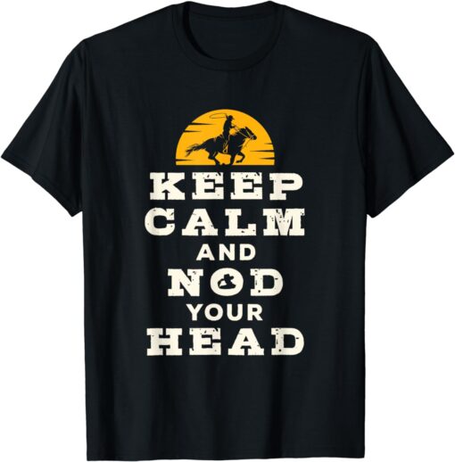 Breakaway Roping Calf Team Roping Rodeo Nod Head T-Shirt