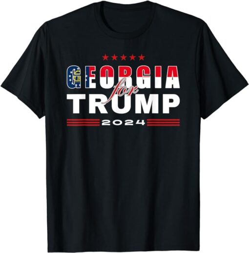 Georgia Supports Trump In 2024 Presidential Election MAGA T-Shirt