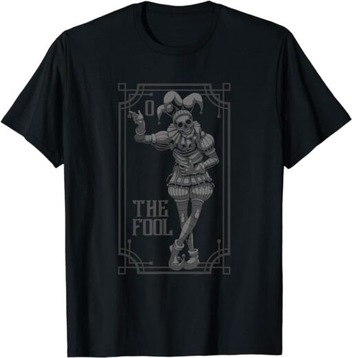 Tarot Card Shirt Jester The Fool Satanic Pagan Occult Gypsy T-Shirt