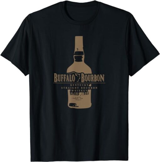 Buffalo Bourbon Whiskey Bottle Large Logo T-Shirt