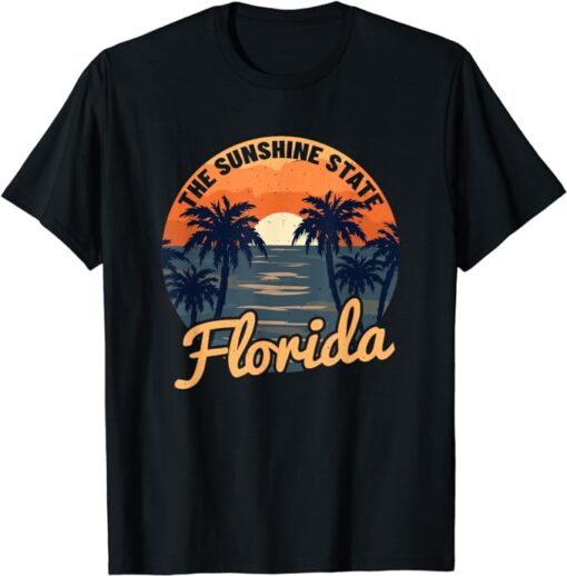 Florida Sunset - Throwback Design - Classic T-Shirt