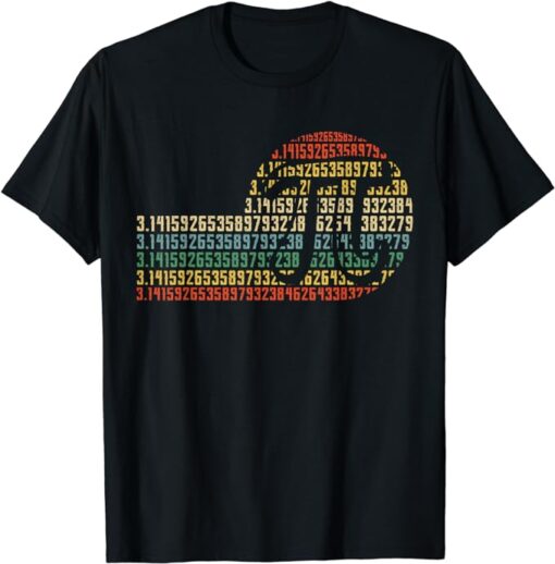 Funny Pi Day Retro Pi Symbol Math Teacher Nerd Geek 3.14 T-Shirt