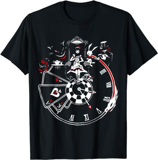 VampireFreaks Alice In Wonderland Clock T-Shirt