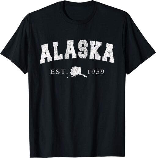 Alaska T-Shirts AK Retro Vintage Shirt Gift Men Women Kids T-Shirt