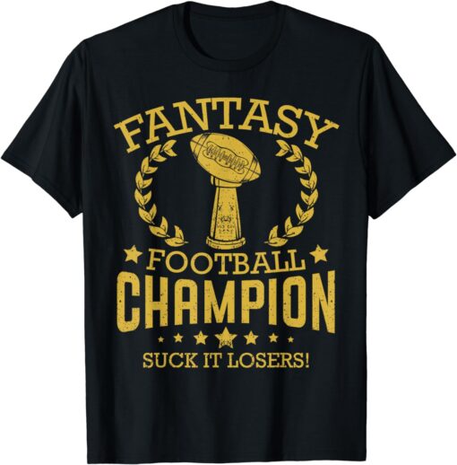 Fantasy Football Funny Champ Champion Draft 2019 T-Shirt