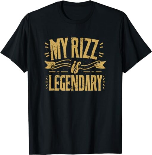 Funny Rizz Saying Rizzler Meme Humor T-Shirt