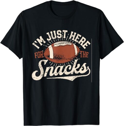 I'm Just Here For The Snacks Funny Fantasy Football League T-Shirt