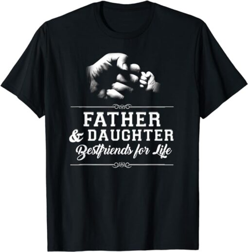 Father Daughter Friends Fist Bump TShirt Dad Father's Day T