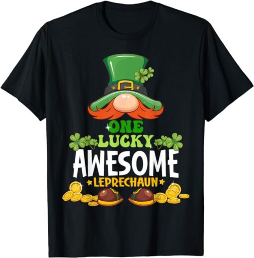 One Lucky Awesome Leprechaun St. Patricks Day T-Shirt