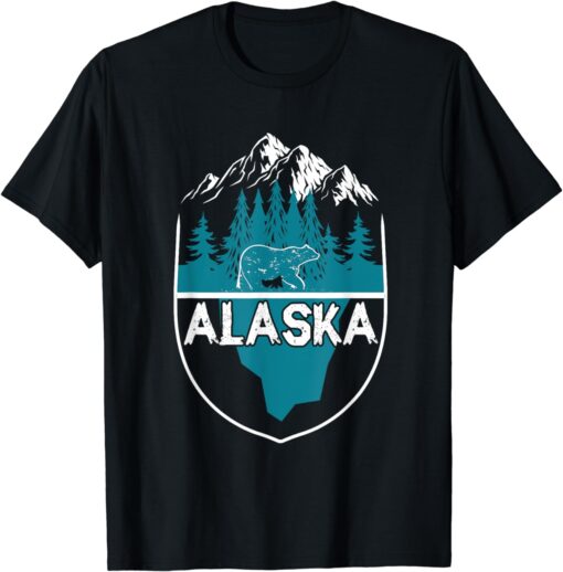 Alaska Bear, Nature Alaskan Mountains T-Shirt