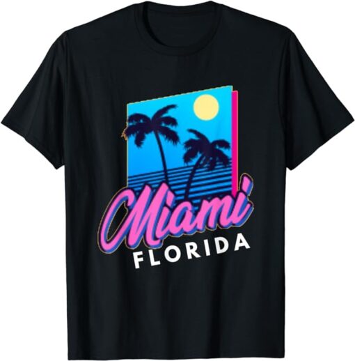 Miami Beach Retro Florida Gifts And Souvenirs Boys & Girls T-Shirt