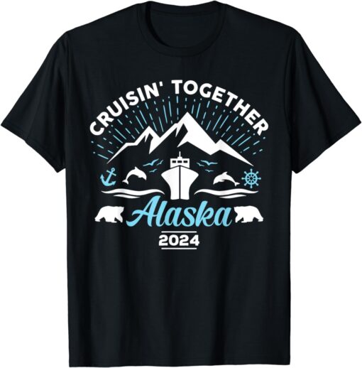 Alaska Cruise 2024 Family Friends Group Travel Matching T-Shirt