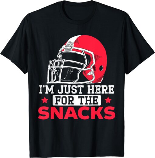 I'm Just Here For The Snacks Fantasy Football Game League T-Shirt