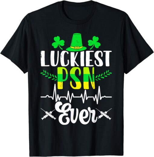 Luckiest Plastic Surgery St Patricks Day Nurse Irish Gifts T-Shirt