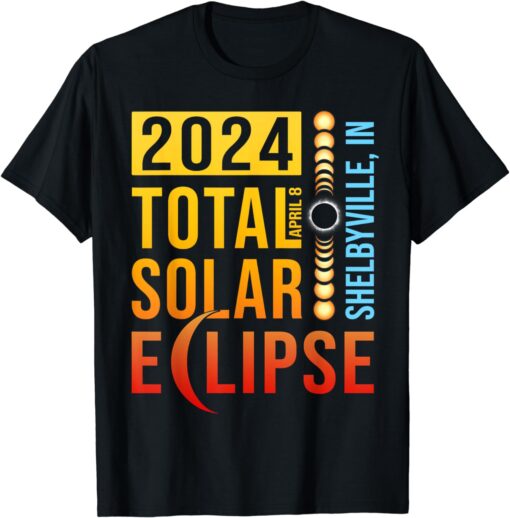 Shelbyville Indiana Total Solar Eclipse 2024 T-Shirt