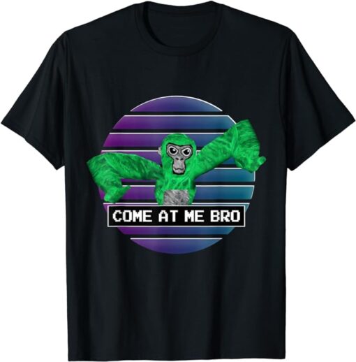 Cute Come At Me Bro Gorilla Gamer Monke Tag VR T-Shirt