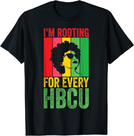 HBCU Black History Month Tees, I'm Rooting For Every HBCU T-Shirt