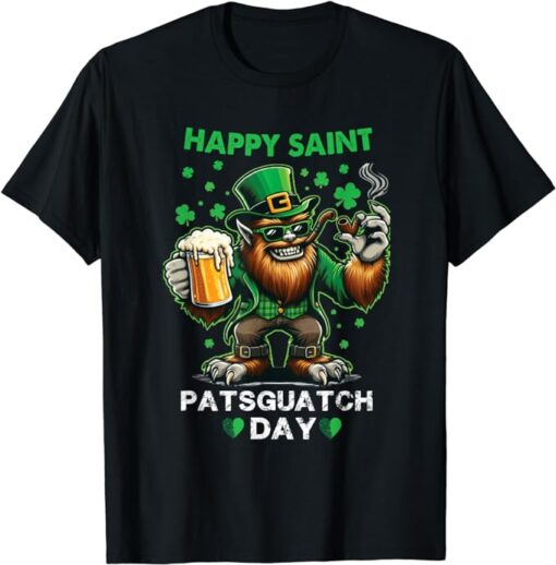 St Patricks Day Bigfoot Sasquatch Saint Paddys Irish T-Shirt