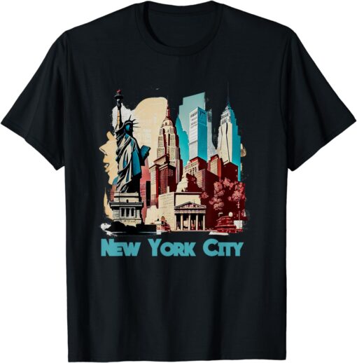 New Yorker Pride New Landmarks NYC Souvenir New York T-Shirt