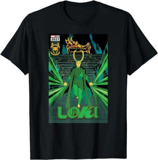 Marvel Studios Loki Season 2 God Loki Comic Cover Art Homage T-Shirt