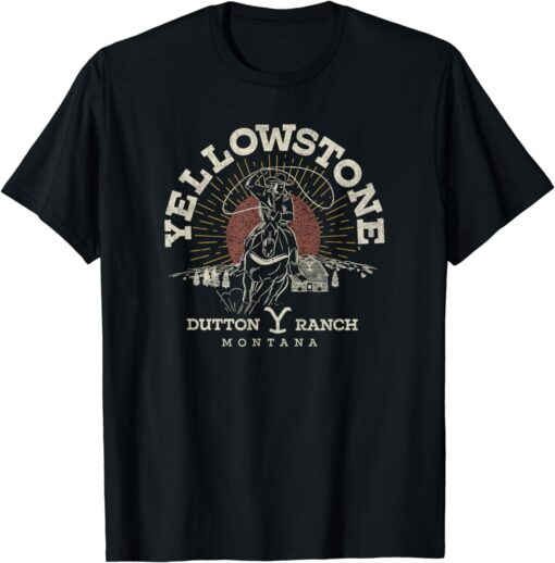 Yellowstone Dutton Ranch Roping Riding T-Shirt