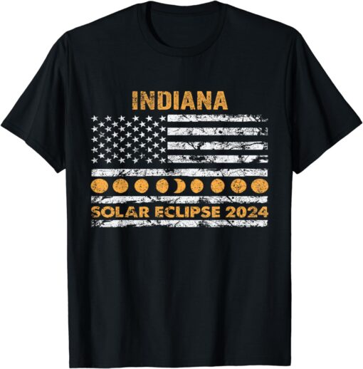 Indiana Total Solar Eclipse April 8 2024 Path The Eclipse T-Shirt