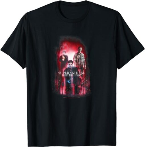 Supernatural Sam Dean Castiel Red Glow T-Shirt