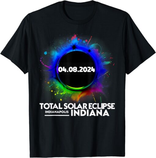 Total Solar Eclipse Indianapolis Indiana April 8 2024 T-Shirt