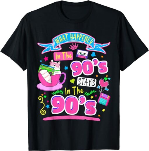 90s Idea For Women Rave Outfit & 90s Festival Costume T-Shirt