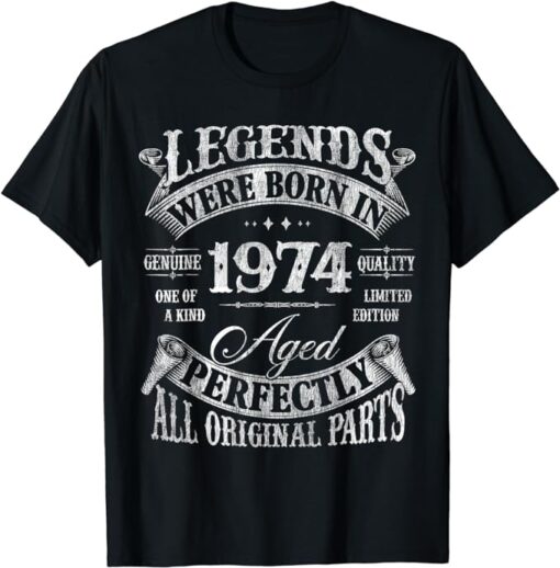 50 Years Old Vintage 1974 50th Birthday Gifts For Men Women T-Shirt