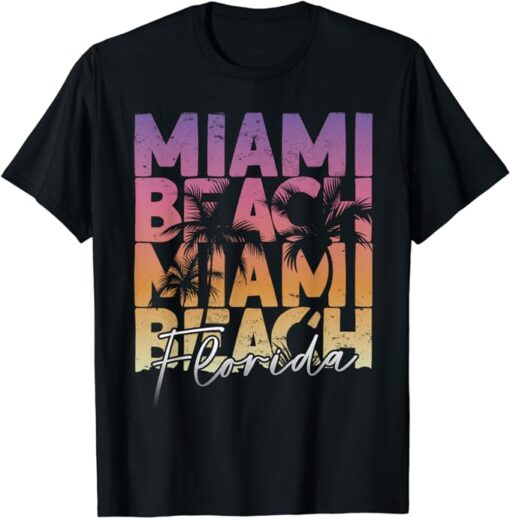 Retro Vintage Miami Beach T-Shirt