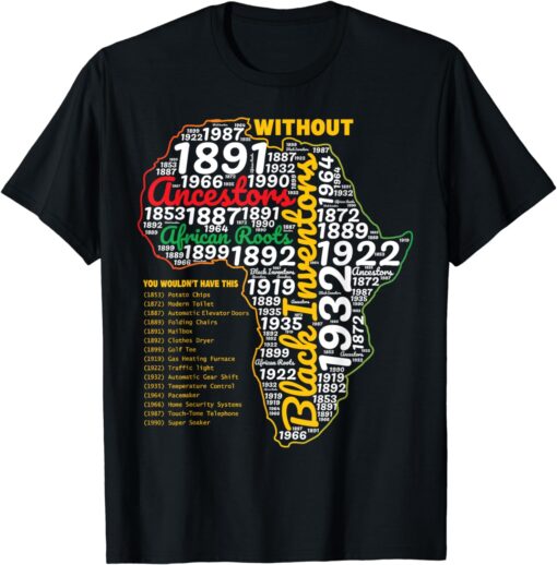 Inspiration History of Forgotten Black Inventors BLM Unity T-Shirt