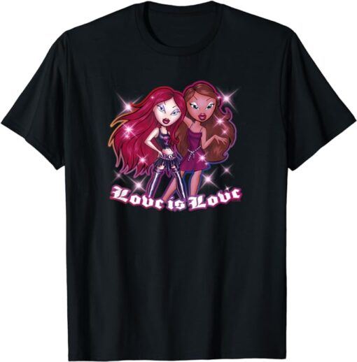 Bratz Nevra And Roxxi Love Is Love Valentine's Day Airbrush T-Shirt