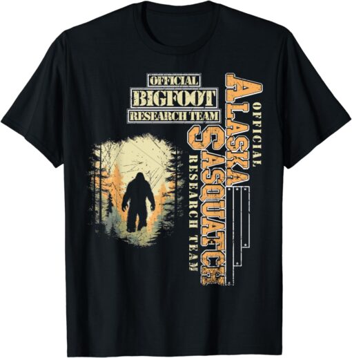 Bigfoot Research Team for Alaska Sasquatch Believer Men Kid T-Shirt