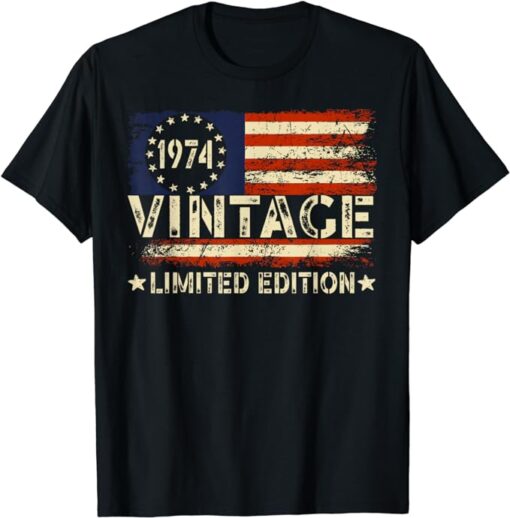 Vintage 1974 Limited Edition 50 Year Old Gifts 50th Birthday T-Shirt