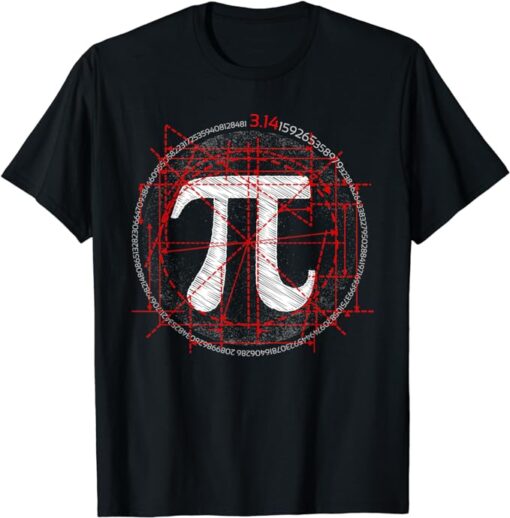 Math Pi Shirt Pi Symbol 314 Pi Day Math Lovers Math Teacher T-Shirt