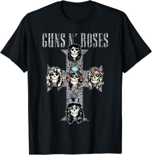 Guns N' Roses Official Vintage Cross T-Shirt