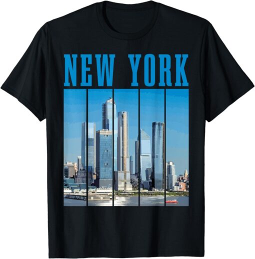 New York Skyline 718 NYC NY Vintage Pride T-Shirt