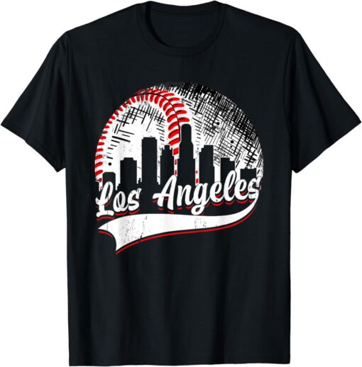 Vintage Los Angeles Baseball Men Women Boy Girl Kids Gifts T-Shirt