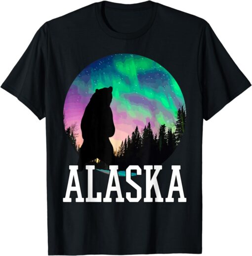 Alaska Nothern Lights Viewing Vacation T-Shirt