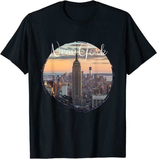 New York City Skyline Empire State North America Souvenir T-Shirt