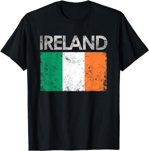 Vintage Ireland Irish Flag Pride Gift T-Shirt