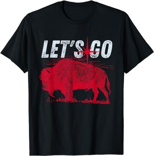 Let's Go Buffalo New York WNY BFLO Vintage Football T-Shirt