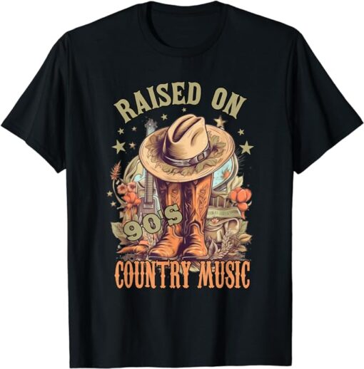 Vintage Western Music Raised on 90’s Country Music T-Shirt