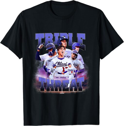 MLBPA - Triple Threat: Betts, Freeman & Ohtani - MLBTRIO4001 T-Shirt